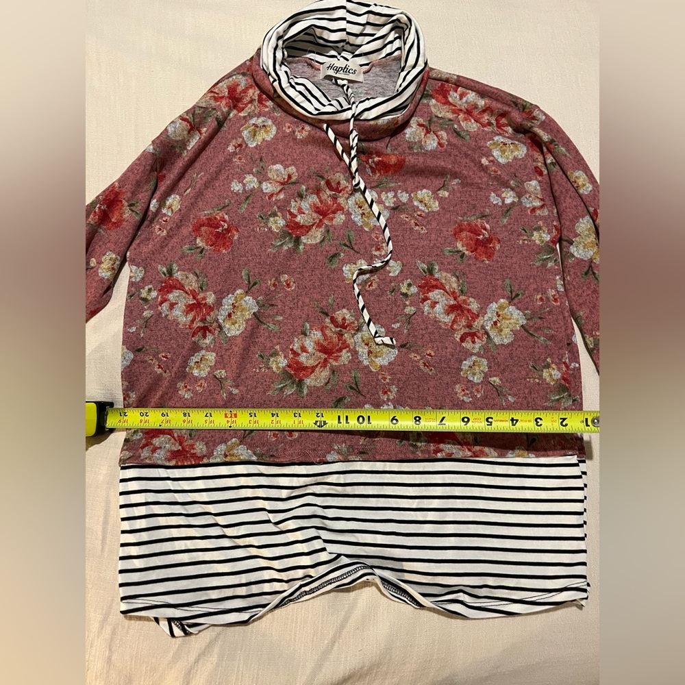 Haptics cowl neck sweater